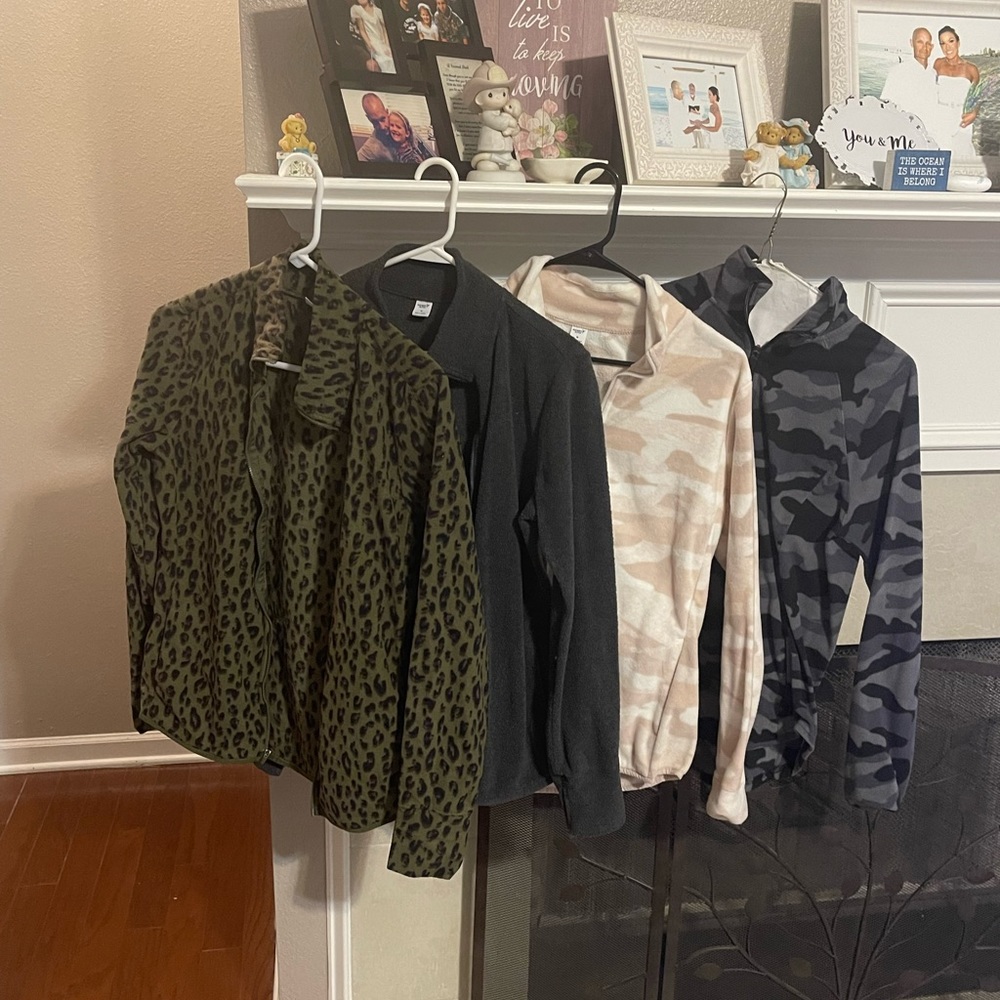 Lot of 4 old navy active zip jackets